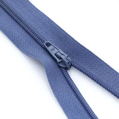 buttinette Fermeture à glissière, bleu jeans, non séparable
