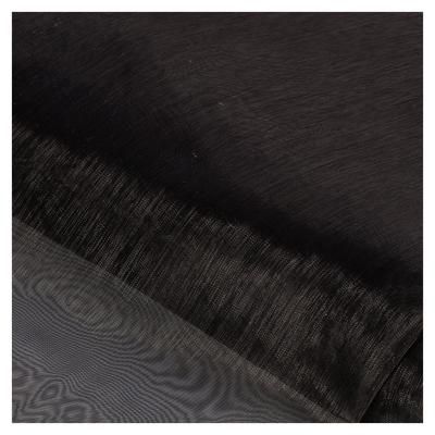 Tissu organza, noir