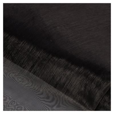 Tissu organza, noir