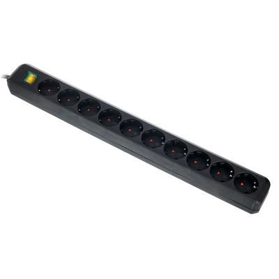Brennenstuhl Eco-L 10 Way Split Sw 3m BK