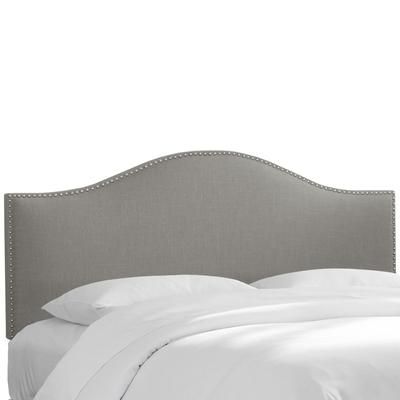 Ashland Nail Button Headboard by Skyline Furniture in Linen Grey (Size CALKNG)