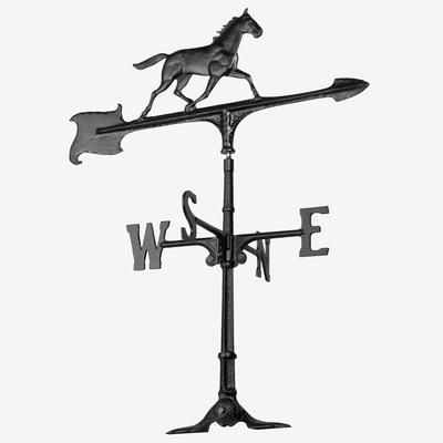 30" Horse Accent Weathervane by Whitehall Products in Black