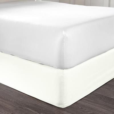 BH Studio Microfiber Bedskirt by BH Studio in Ivory (Size QUEEN)