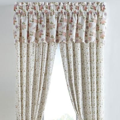 Alexis Valance by BrylaneHome in Ecru Rose Curtain