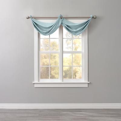 BH Studio Room-Darkening Waterfall Grommet Valance by BH Studio in Seaglass Window Curtain