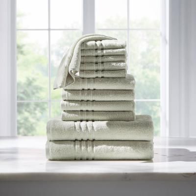 12-Pc. Zero-Twist Bath Towel Set by BrylaneHome in Surf Spray
