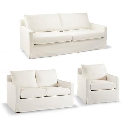 Emerson Tailored Furniture Covers - Sofa, Sand - Frontgate