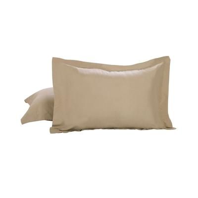Luxury Hotel Tailored 2-Pack Standard/Queen Shams by Levinsohn Textiles in Mocha (Size STAND QUEEN)