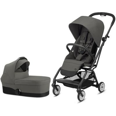 Cybex Eezy S Twist 2 Stroller + Cot S Bassinet Bundle - Soho Grey