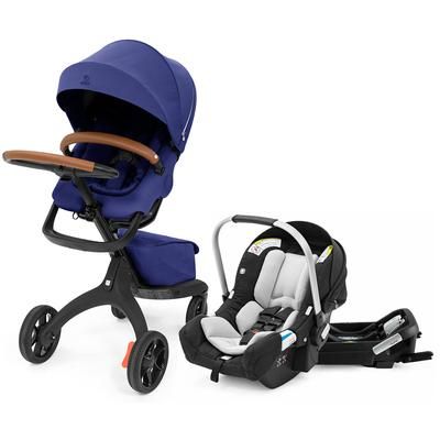 Stokke Xplory X + Stokke Pipa Travel System Bundle - Royal Blue / Black