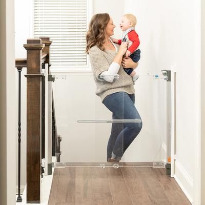 Qdos Crystal Hardware Mount Gate - Chrome