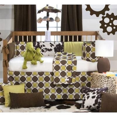 Sweet Potato Urban Cowboy 4 Piece Crib Bedding Set
