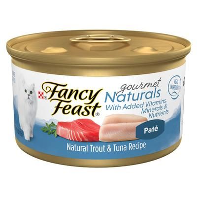 Gourmet Naturals Trout & Tuna Recipe Pate Wet Cat Food, 3 oz.