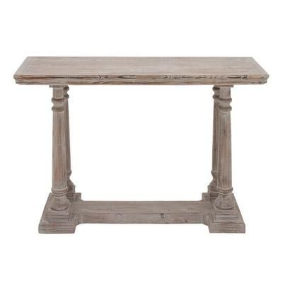 Light Brown Rustic Wood Console Table, 30 x 52 by Quinn Living in Light Brown