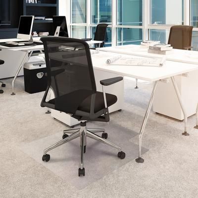 "Advantagemat Vinyl Lipped Chair Mat for Carpets up to 1/4" - 36" x 48" - Floortex FR119225LV"