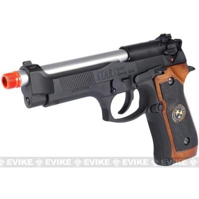 WE-Tech Samurai Edge Biohazard ATV2 M9 Airsoft Gas Blowback Semi-Auto/Full Auto Pistol Black WE-M92SPS-ATV2-BK