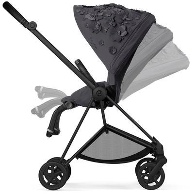 Cybex Mios 2 with Lux Bassinet + Cloud Q Travel System Bundle - Simply Flowers - Dream Grey