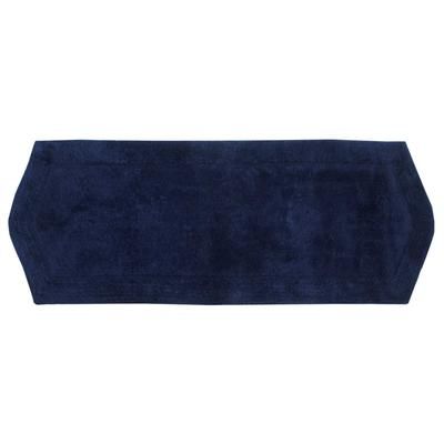 Waterford Bath Rug Collection by Home Weavers Inc in Navy (Size 22" X 60")