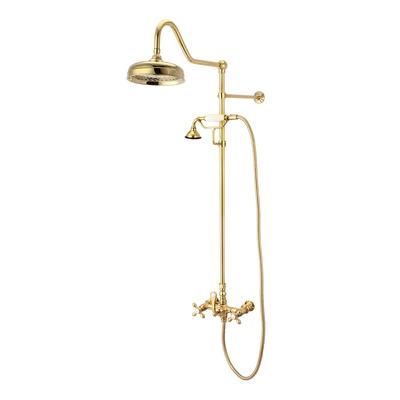 Randolph Morris Mason Hill Collection Exposed Cross Handle Shower Set with Handshower RMHL2-PB