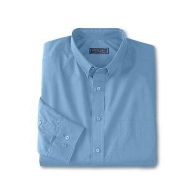 Men’s Big & Tall Wrinkle-Free Button-Down Collar Dress Shirt by KS Signature in Sky Blue (Size 18 1/2 33/4)