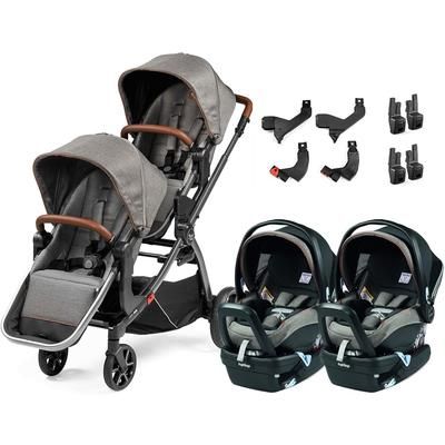 Agio by Peg Perego Z4 + Primo Viaggio 4-35 Nido Twin Travel System - Grey