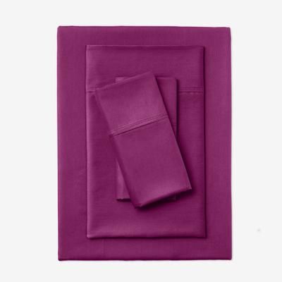 Bed Tite™ 500 Thread Count Sheet Set by BrylaneHome in Plum (Size QUEEN)