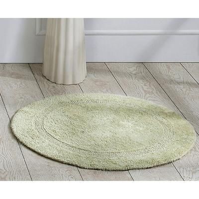 Lux Collections Bath Mat Rug 30" Round by Better Trends in Sage