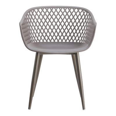 PIAZZA OUTDOOR CHAIR GREY-M2 - Moe's Home Collection QX-1001-15