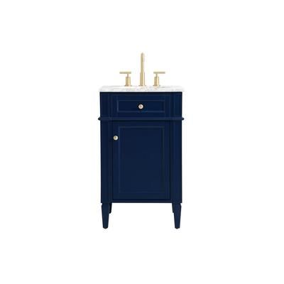 21 inch single bathroom vanity in blue - Elegant Lighting VF12521BL