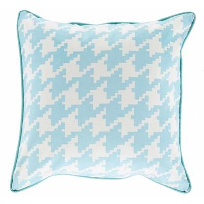 Athens 20" Square Cottage Cotton Aqua/Cream/Mint/Green Throw Pillow - Boutique Rugs
