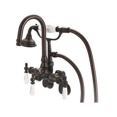 Randolph Morris Mason Hill Collection Clawfoot Tub Wall Mount Gooseneck Faucet with Handshower RMH402-ORB