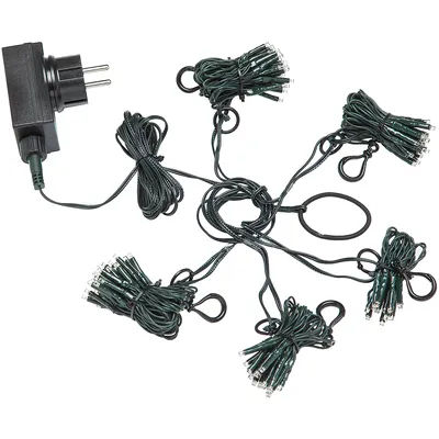 Guirlande lumineuse LED, vert, 400 ampoules, pour des sapins d'une hauteur maximale de 1,50 m