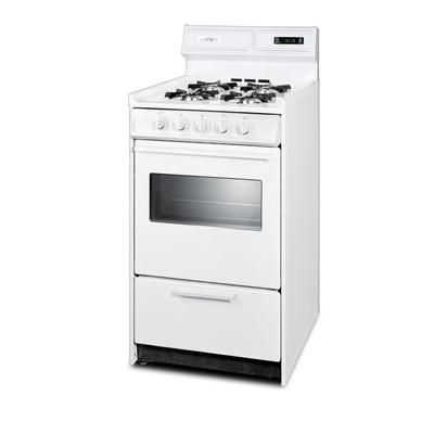 "20" Wide Gas Range - Summit Appliance WNM1307KW"