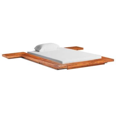 vidaXL Giroletto Futon Giapponese in Legno Massello Acacia 140x200 cm