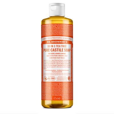 Dr. Bronner's Sapone Liquido Bio 18 in 1 Tea Tree 475 ml liquido