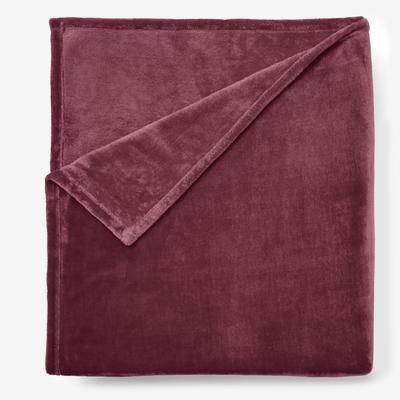 BH Studio Microfleece Blanket by BH Studio in Eggplant (Size FL/QUE)