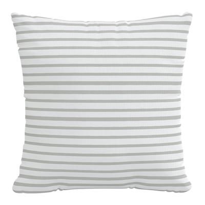 18" Outdoor Pillow by Skyline Furniture in Stripe Grey
