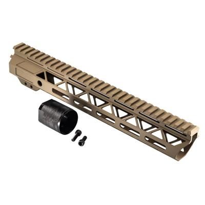 TRYBE Defense Magnite Go Fast Ultra Lightweight Handguard Full Top Rail M-LOK FDE 12in MGHDG-V2-12FR-FDE