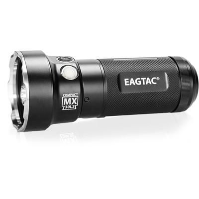 EAGTAC Rechargeable MX30L3C-R 6XPL HI 5250 Lumens LED Flashlight Kit Medium Black MX30L3CR-6XPL-HI-KIT-CW
