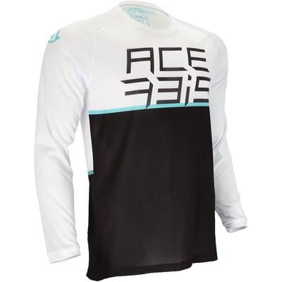 Acerbis Razorcrest Maglia da bicicletta, nero-bianco, dimensione XL