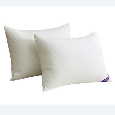 2 Pack Soft Knit Silver Duck Nano Feather Pillows by St. James Home in White (Size KING)