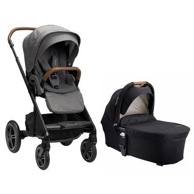 Nuna MIXX Next Stroller + Bassinet Bundle - Granite