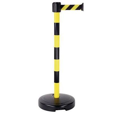 Poteau Pvc A Sangle 90cm Jaune/noir - Novap