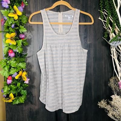 American Eagle Outfitters Tops | !3/$30american Eagle Sleeveless Stripped Tank Top Medium | Color: Gold/Tan | Size: M