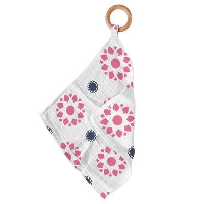 Primrose Indigo Cotton Blankie Teether - Newcastle Classics 11005