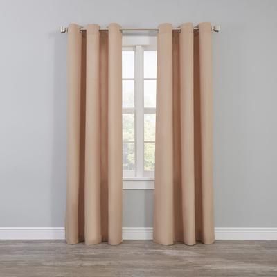 Wide Width BH Studio Microfiber Grommet Panel by BH Studio in Taupe (Size 50" W 63" L)