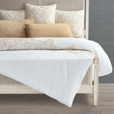 Aksana Embroidered Bedding - Light Juniper, Light Juniper Sham, Light Juniper Euro Sham - Frontgate