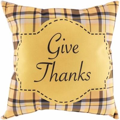 Bloxborough 14"L x 22"W Traditional Pillow plush Black/Burnt Orange/Saffron/Taupe Outdoor Throw Pillow - Boutique Rugs