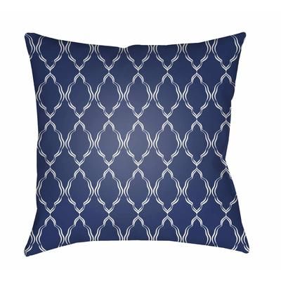 Molteno 20" Square Traditional Pillow plush White Tonal/Admiral Blue/Dark Gray/Smoke/Muted Blue/Marine Blue/Light Silver/Beetle Blue/Slate Blue Outdoor Throw Pillow - Boutique Rugs