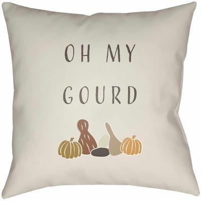 Tanay 20" Square Cottage Pillow plush Amber/Beige/Brown/Dark Brown/Mustard/Tan/White/Dark Red Outdoor Throw Pillow - Boutique Rugs